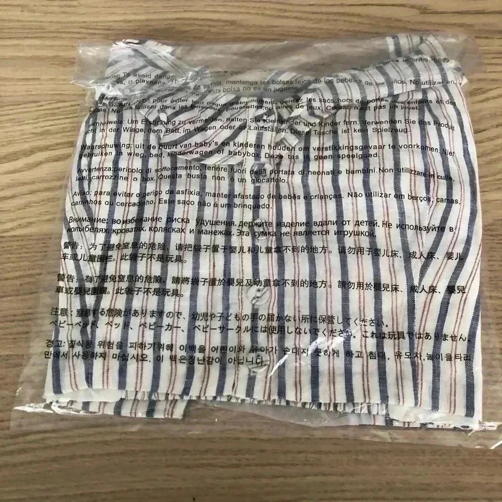 🆕Forever 21 Stripes Woven Crop-Top L🆕 - Picture 7 of 8